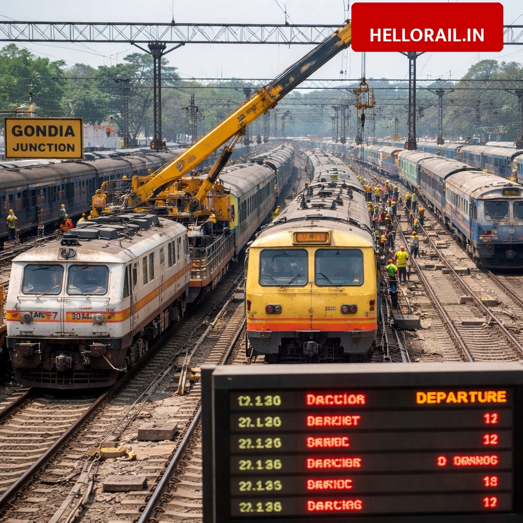 South East Central Railway: 10 trains cancelled and several diverted due to Gondia station upgrade