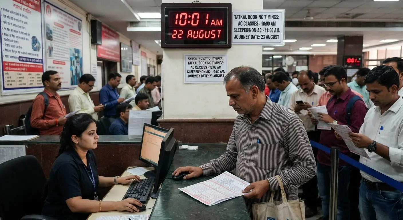 Indian Railways Sets Tatkal Booking Schedule And Rules For August 23 Travel