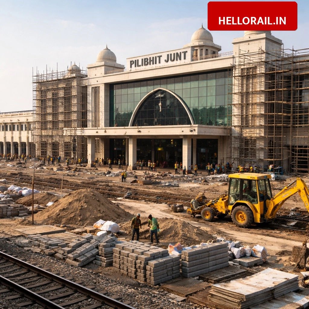 Pilibhit Railway Station: Redevelopment work under Amrit Bharat Station Scheme faces delays