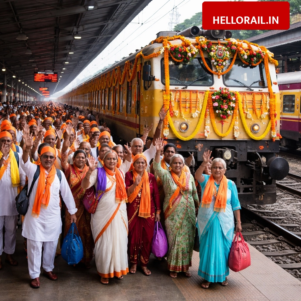 Mukhyamantri Teerth Darshan Yojana: Special train departs from Chhatrapati Sambhajinagar to Gaya