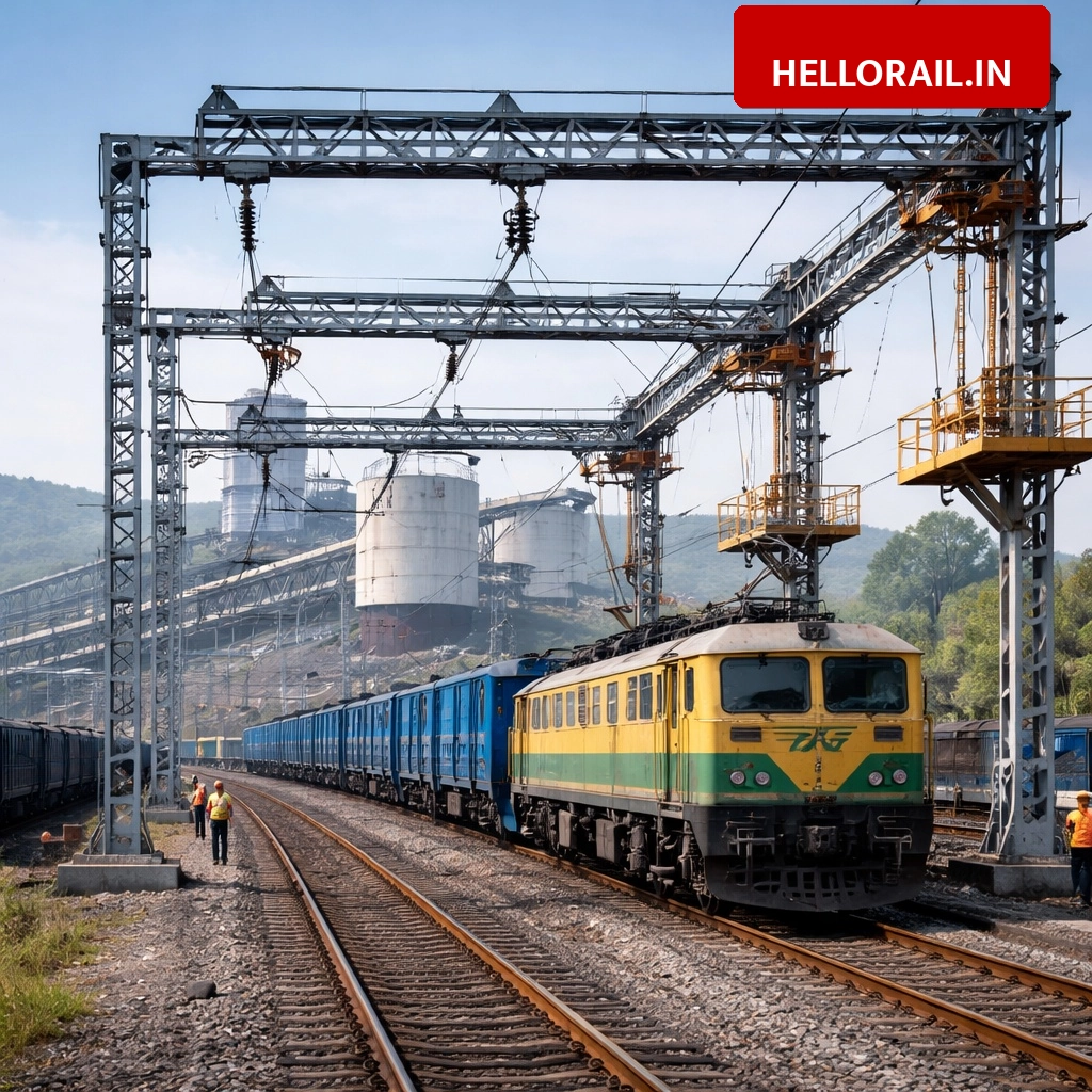SECL Gevra Area: Retractable Rigid Catenary System started at LOS Laxman Silo Siding