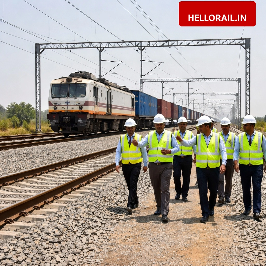 Dedicated Freight Corridor: Railway Board officials inspect New Dadri to New Shri Madhopur section
