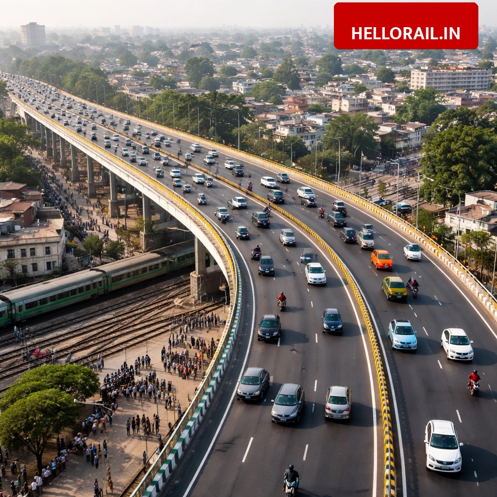 Lucknow Railway Overbridge: Harouni crossing bridge opens early, relief for 5 lakh people
