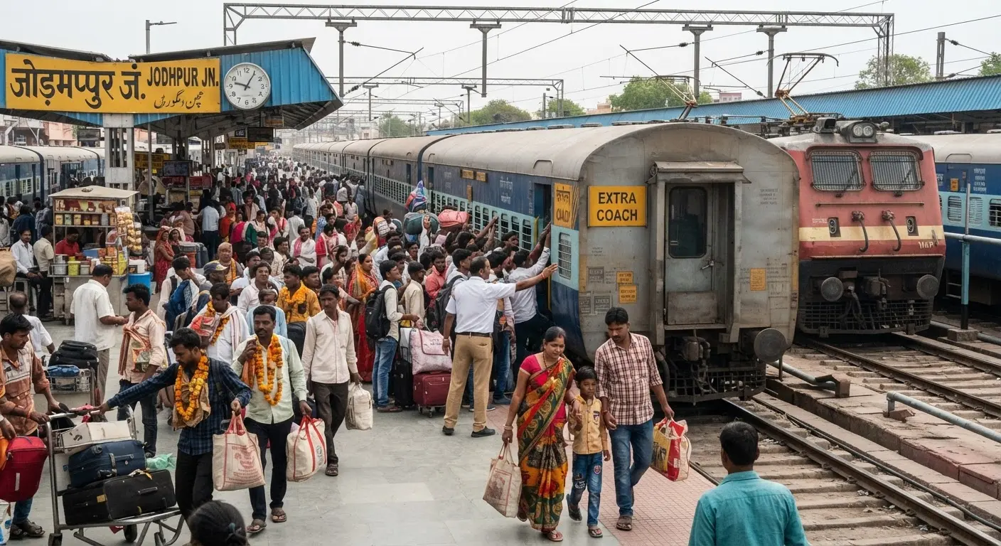 Jodhpur Division Increases Train Capacity and Announces Service Updates for Upcoming Festival Season