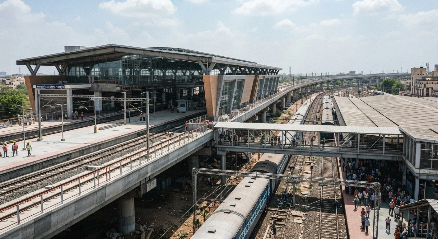 Vadodara Bullet Train Station nears completion with seamless Indian Railways connectivity