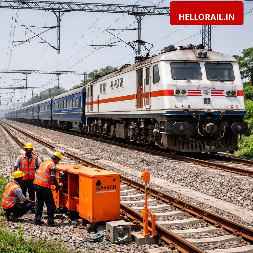 Railway safety boost: Kavach 4.0 commissioned on Chipyana Buzurg-Tundla section