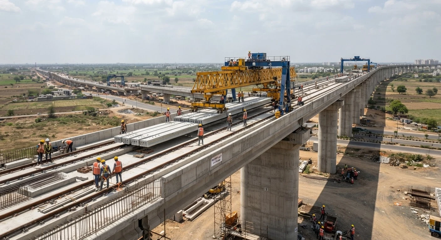 Mumbai Ahmedabad Bullet Train Project Reaches 61 Percent Completion Milestone