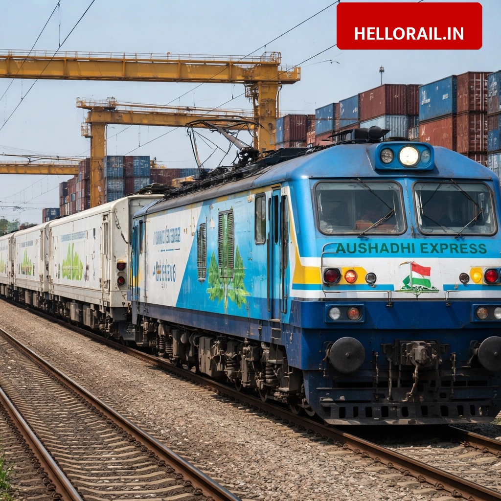 Aushadhi Express: New refrigerated rail service launched between Hyderabad and JNPT