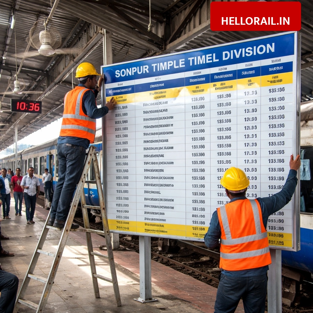 Sonpur Division: Time Table-Ad boards to be installed at 87 railway stations