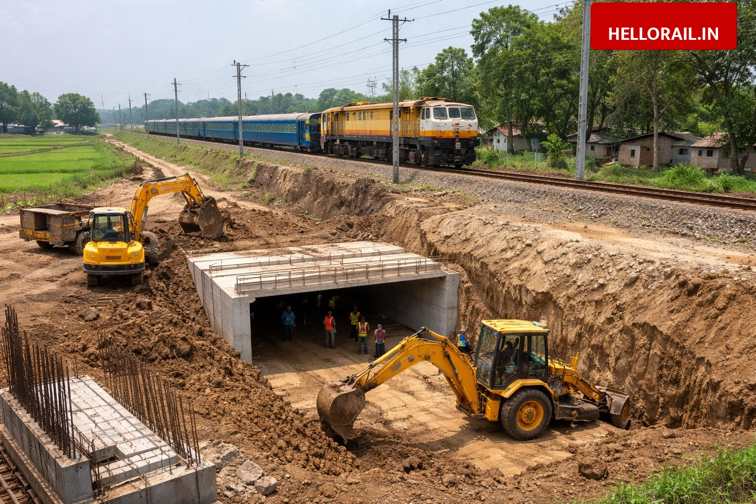 Gonda Railway Update: Three new underpasses to connect 36 villages, construction begins
