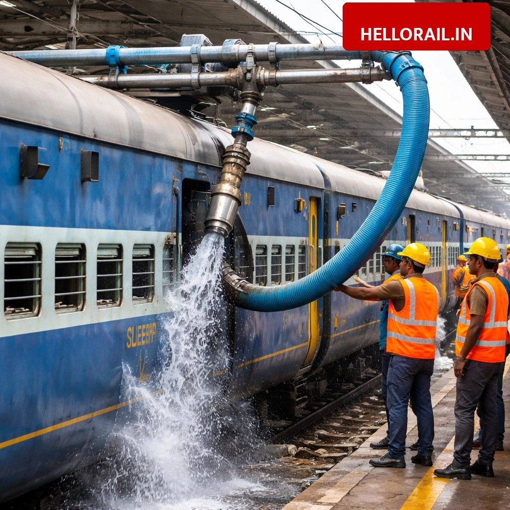 Quick Watering System: Indian Railways to reduce train halt times for water filling