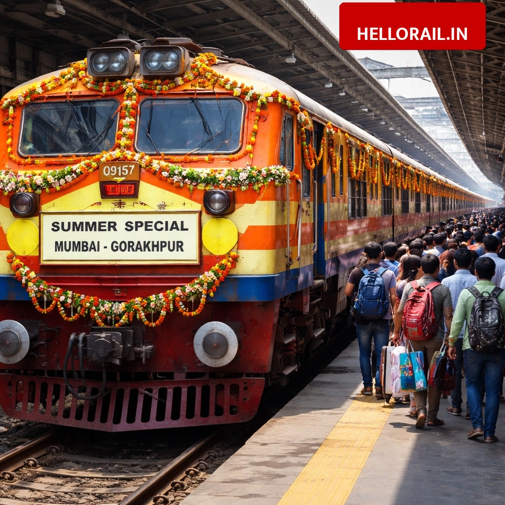 New Train Announcement: Indian Railways launches unreserved summer special train between Mumbai and Gorakhpur (09157/09158)