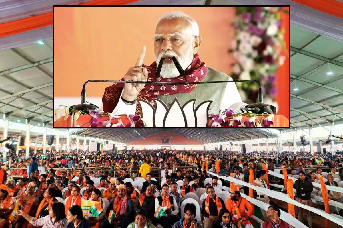 PM Modi Declares End of 15-Year TMC Rule in West Bengal as ‘Jungle Raj’, Vows Development with ‘Vande Mataram’.
