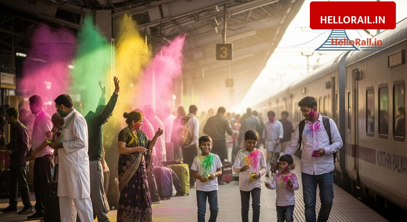 Holi 2026: Northern Railway Announces 108 Special Trains from Delhi, Check IRCTC Booking Details