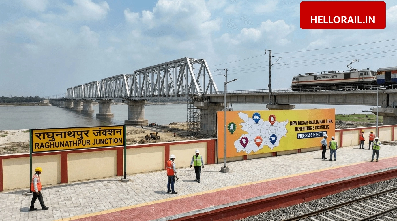 Buxar-Ballia Rail Link via Raghunathpur Junction to Benefit 6 Districts and Boost Connectivity