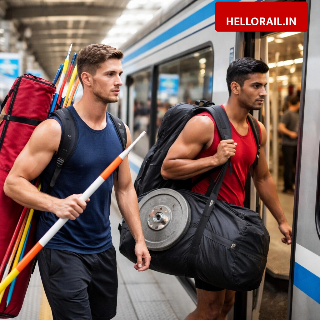 Railway Update: Athletes allowed to carry javelins and heavy sports equipment in trains