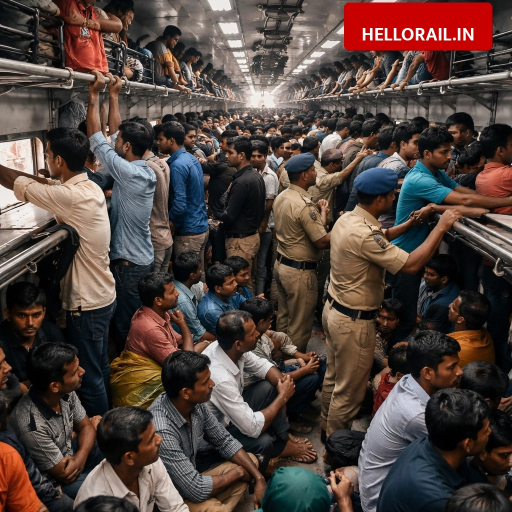 Vikramshila Express Overcrowding: 1000 Passengers Board Coach Meant for 400, Security Tightened at Bhagalpur