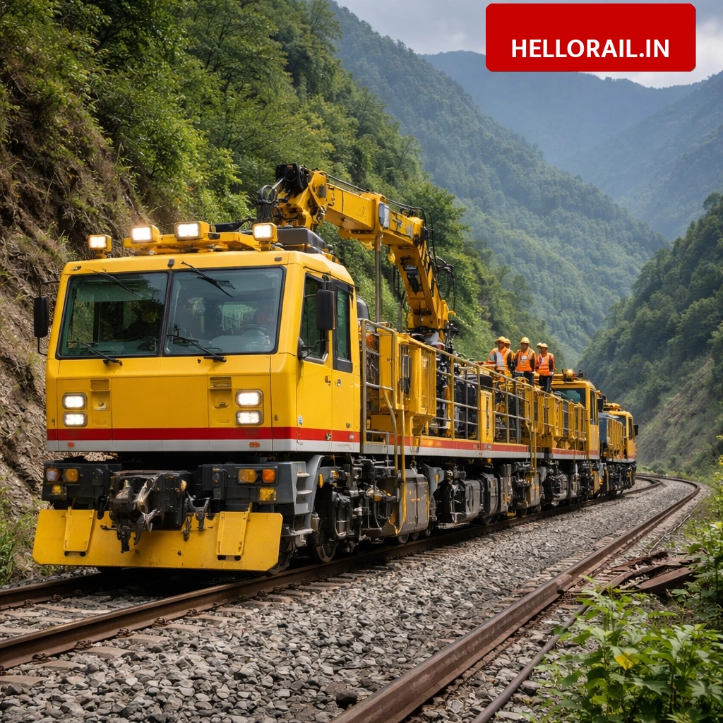 Railway maintenance boost: NFR introduces modern Rail-Borne Maintenance Vehicle for Mizoram hilly tracks