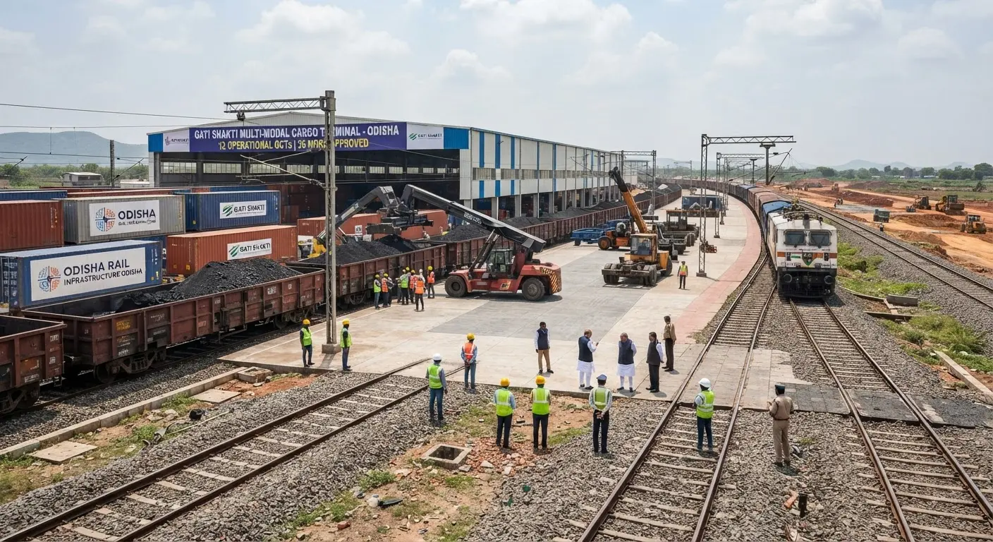 Odisha expands rail freight capacity with 12 new Gati Shakti cargo terminals