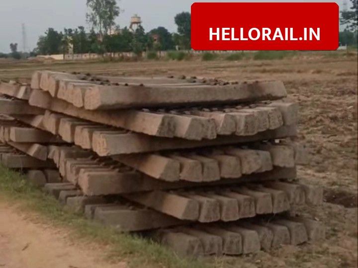 Khalilabad-Bahraich Railway Project: Work gains momentum in Dumariaganj section, sleepers arrive