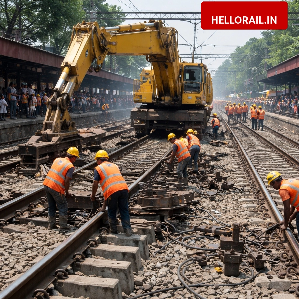 Raebareli Railway Update: Rail route closed for 7 hours at Shri Raj Nagar for track work