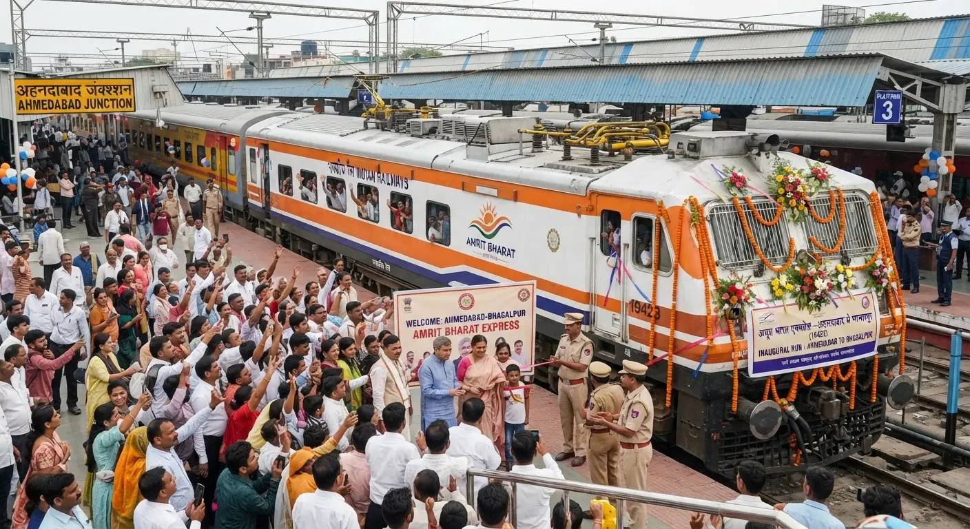 Indian Railways launches Ahmedabad Bhagalpur Amrit Bharat Express