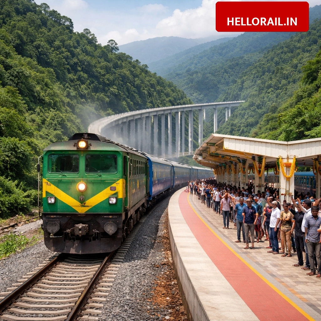 Bairabi-Sairang Railway Line: Aizawl now connected to Indian Railway network
