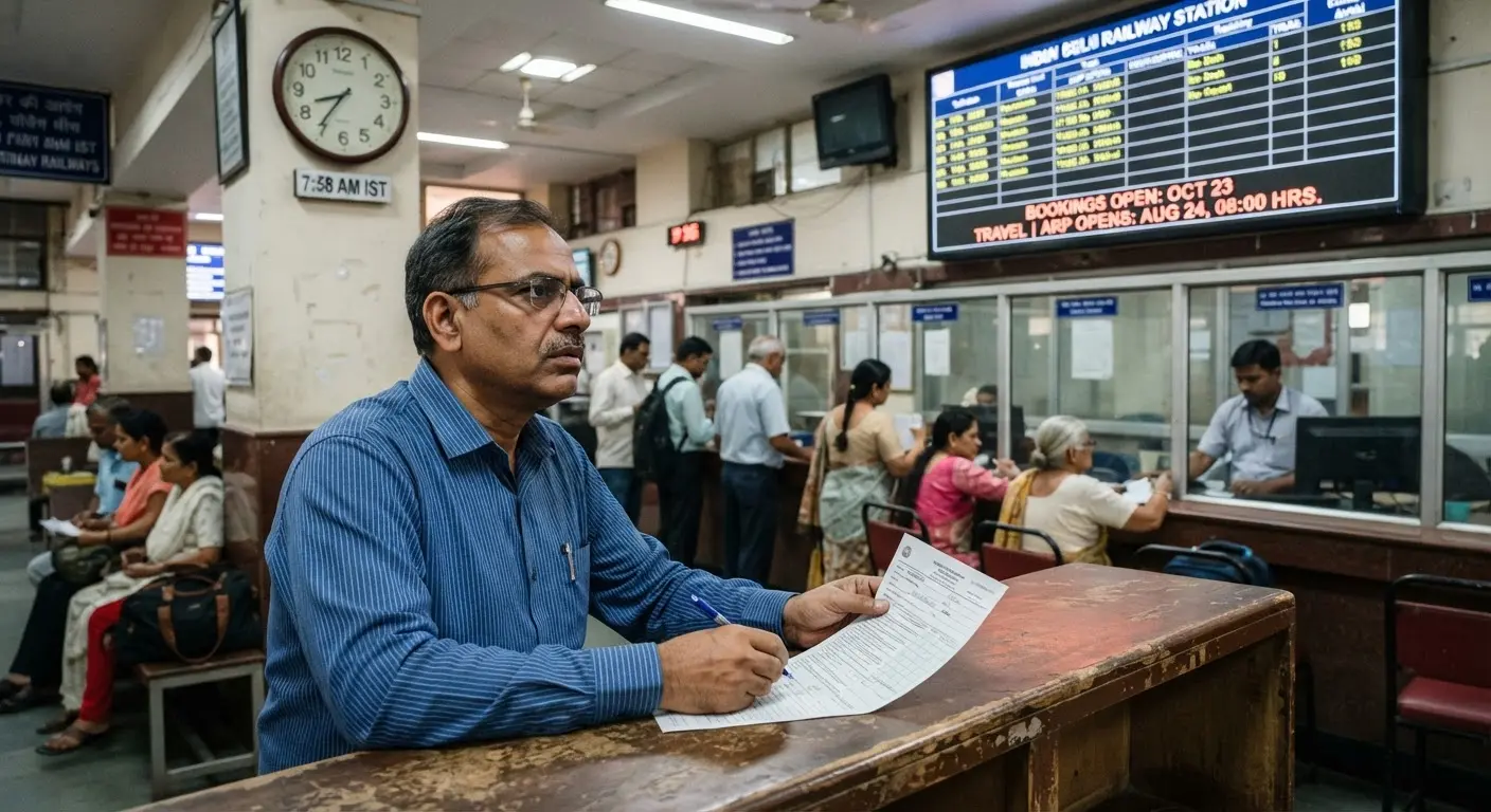Indian Railways Announces October 23 Train Ticket Bookings Opening on August 24