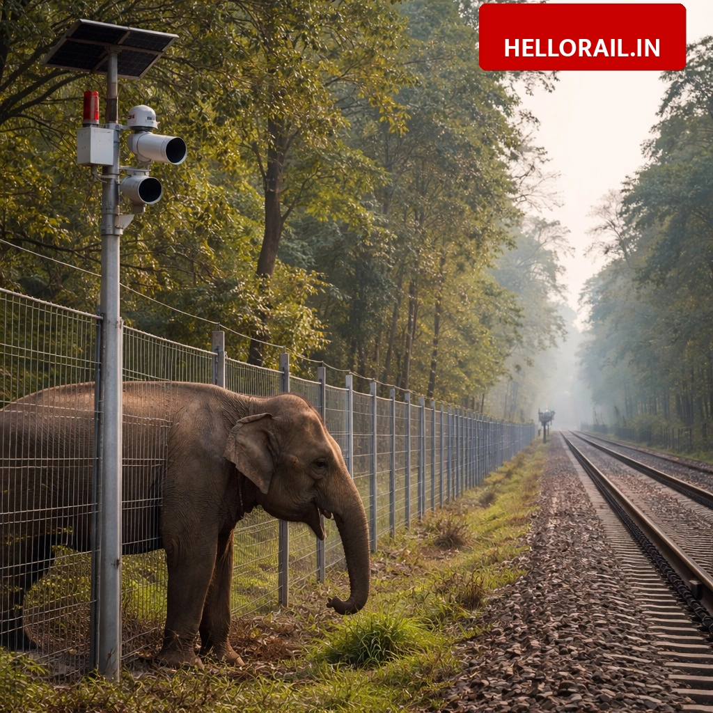 Railway safety boost: AI system and metal fencing to protect elephants in Chakradharpur division