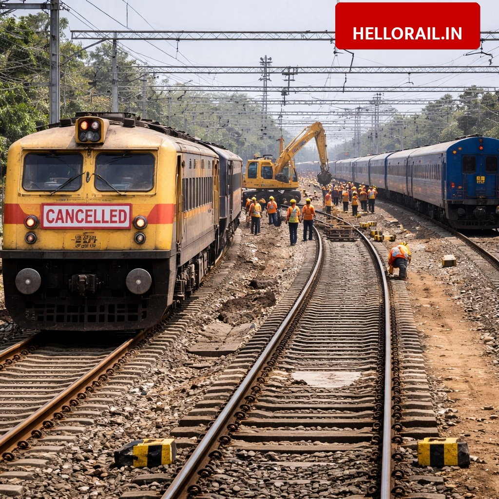 North Western Railway: 4 trains cancelled and 3 diverted due to engineering work between Basni and Salawas