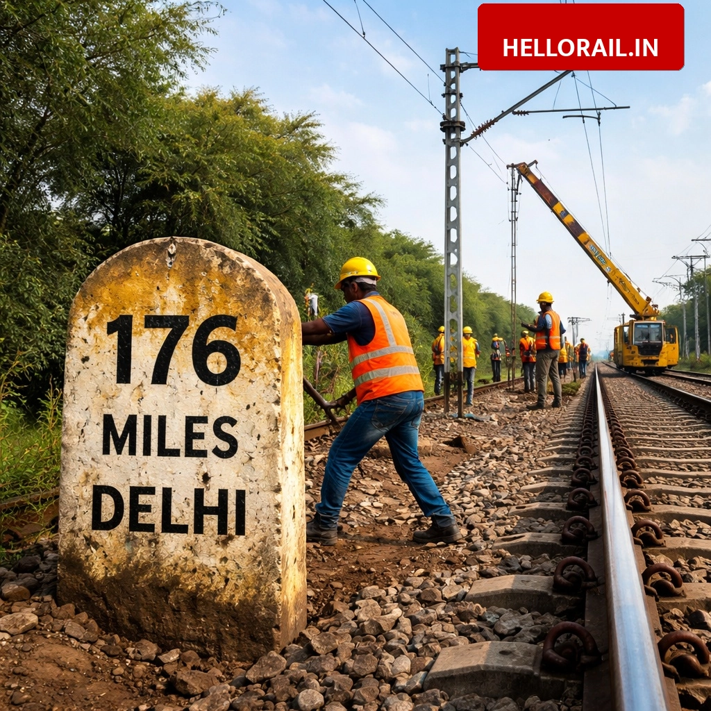 Indian Railways to replace British-era mile stones with high-tech OHE pole system