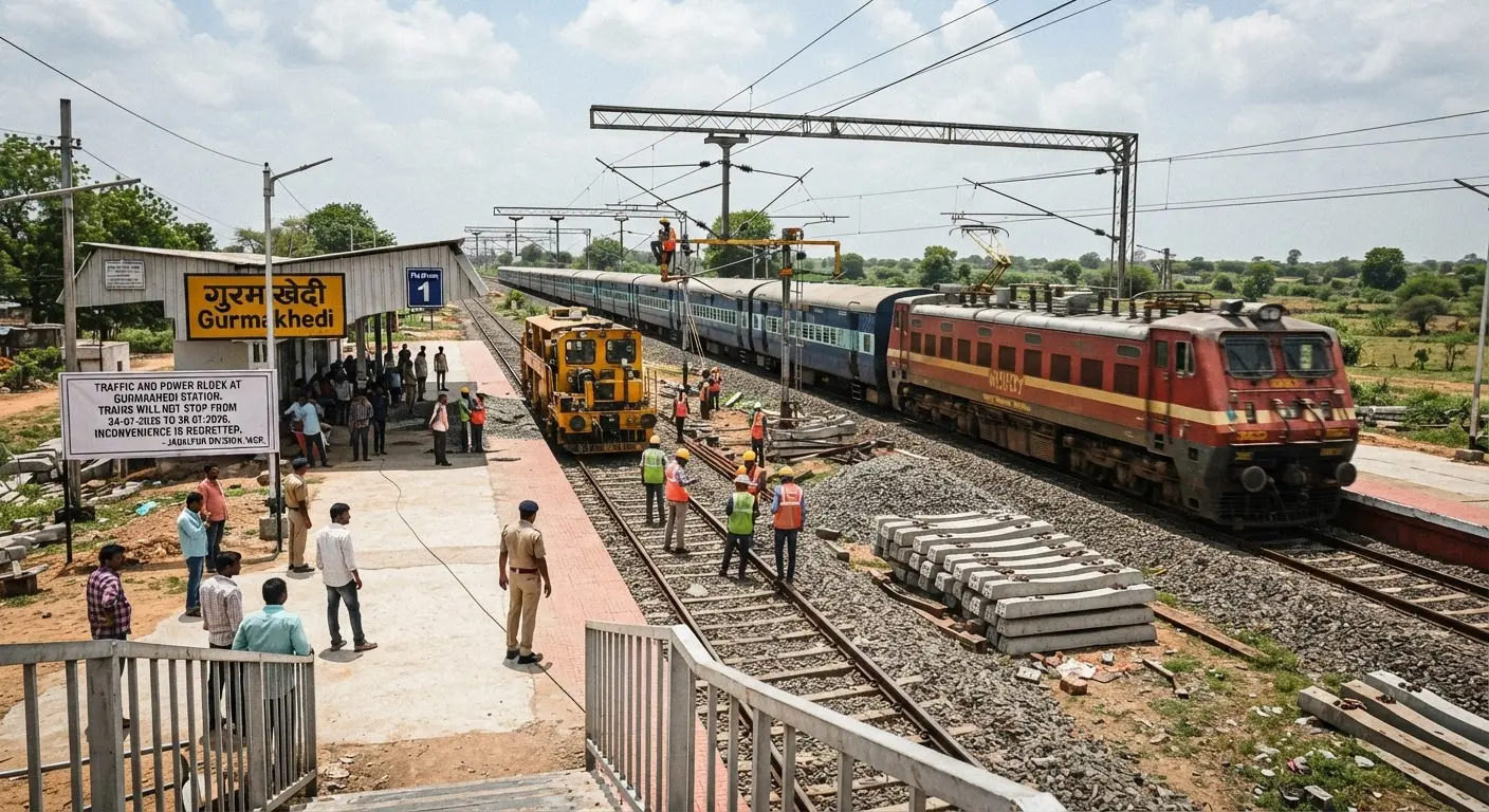 Eight trains to skip Gurmakhedi station for seven days due to infrastructure work