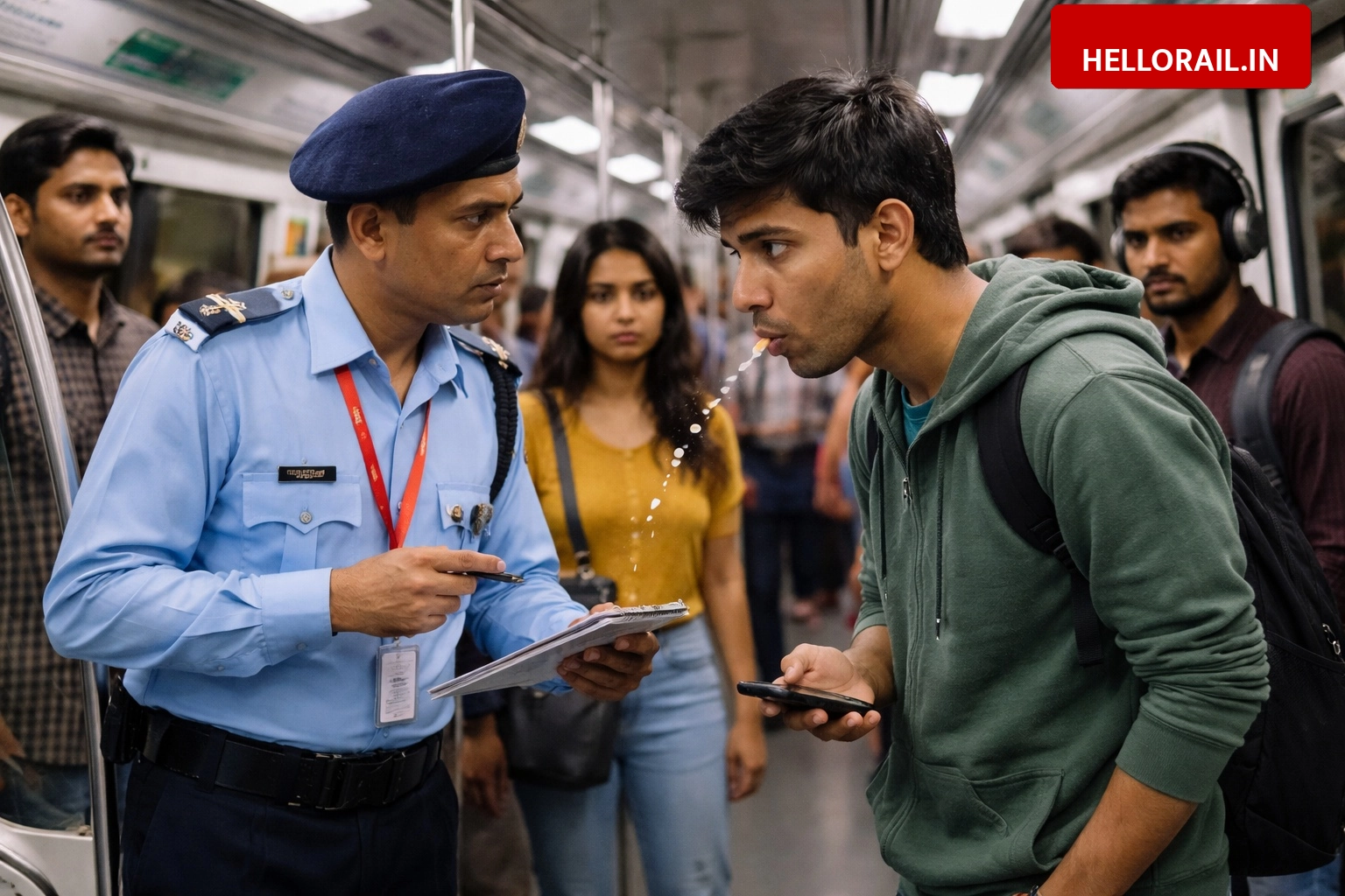 DMRC Proposes Heavy Fines for Spitting and Bad Behavior Amid Metro Comparison Debate