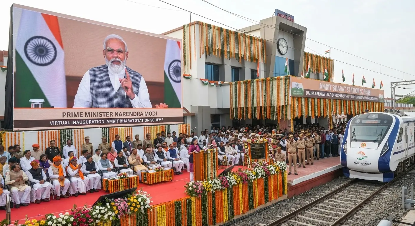 Prime Minister Modi inaugurates redeveloped Dausa railway station under Amrit Bharat Scheme