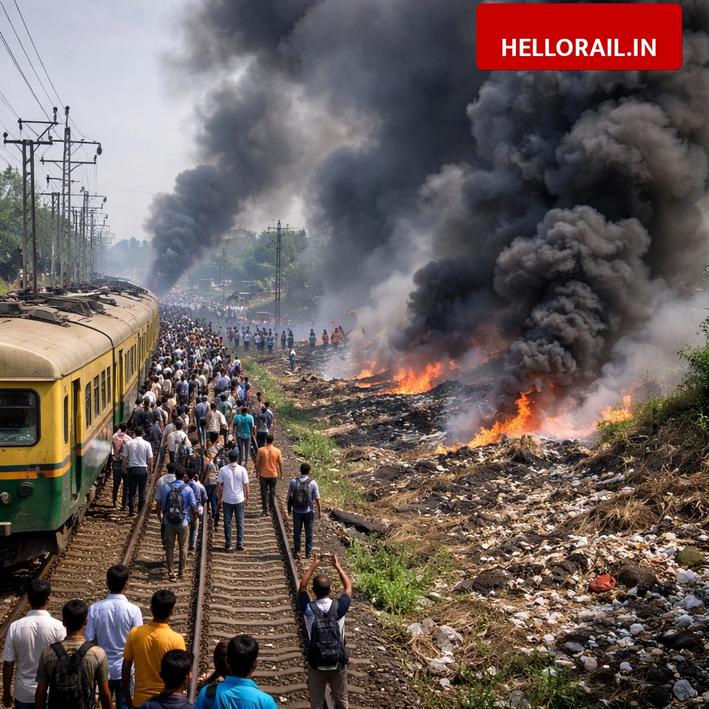 Bengal Railway Update: Train services disrupted on Sealdah-Budge Budge line after fire near Akra Santoshpur
