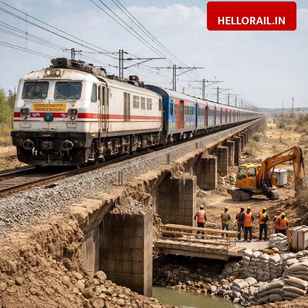 Swarnanagari Superfast Express: Schedule changed due to bridge repair between Tinwari and Osian