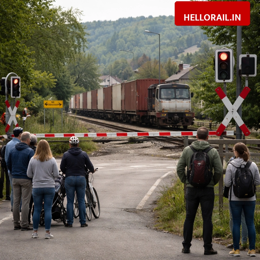 Railway Gate Closure: Local residents face 5 km detour due to closed crossing