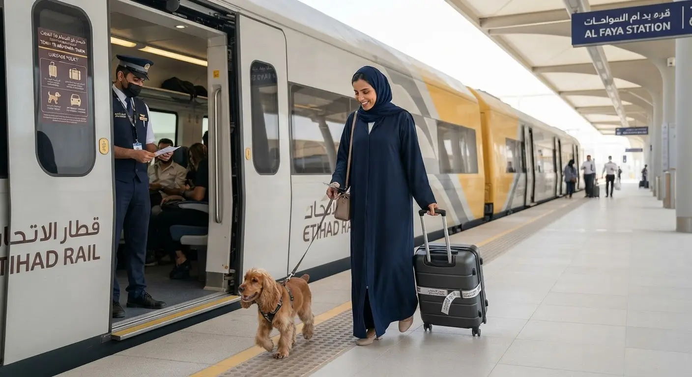 Etihad Rail Announces New Passenger Luggage and Pet Travel Policies