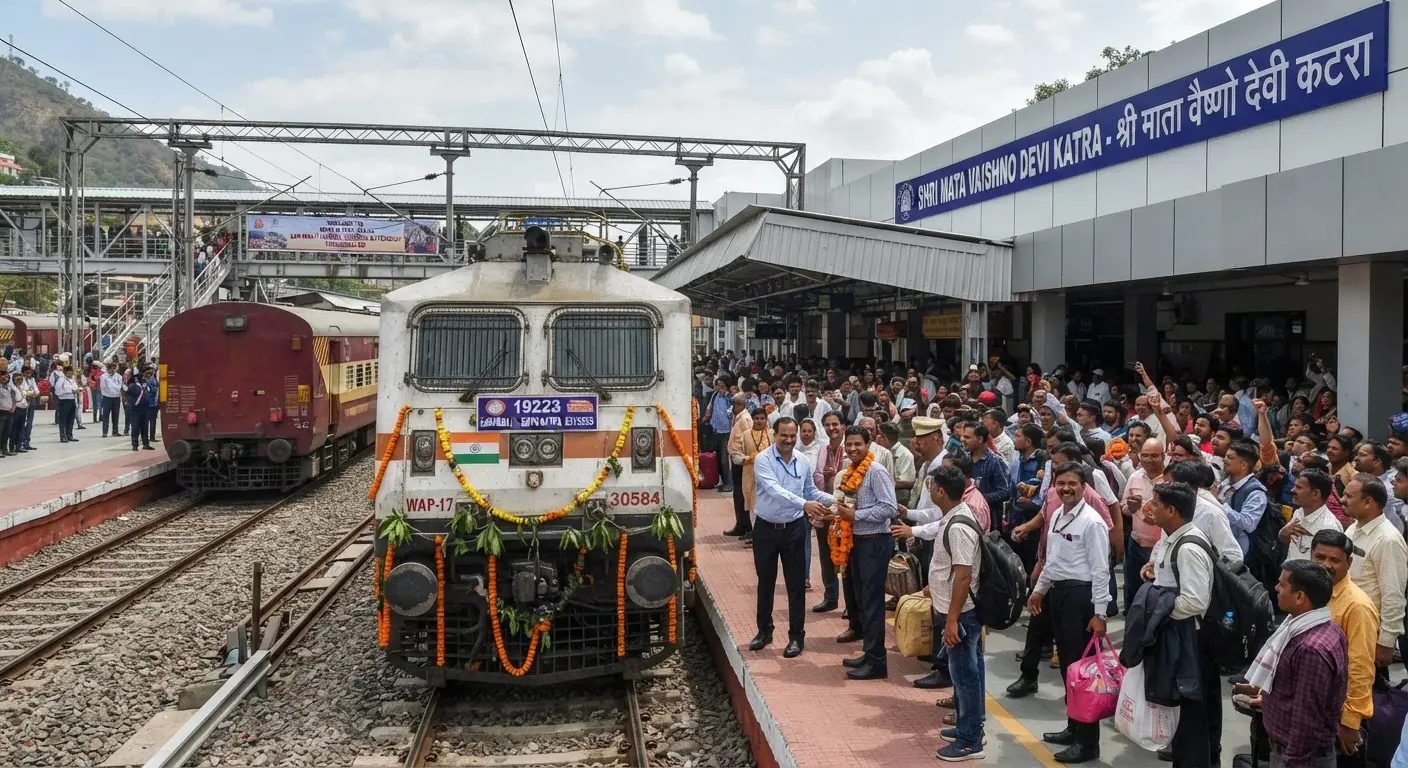 Indian Railways extends Sabarmati Jammu Tawi Express to Katra and announces major traffic blocks