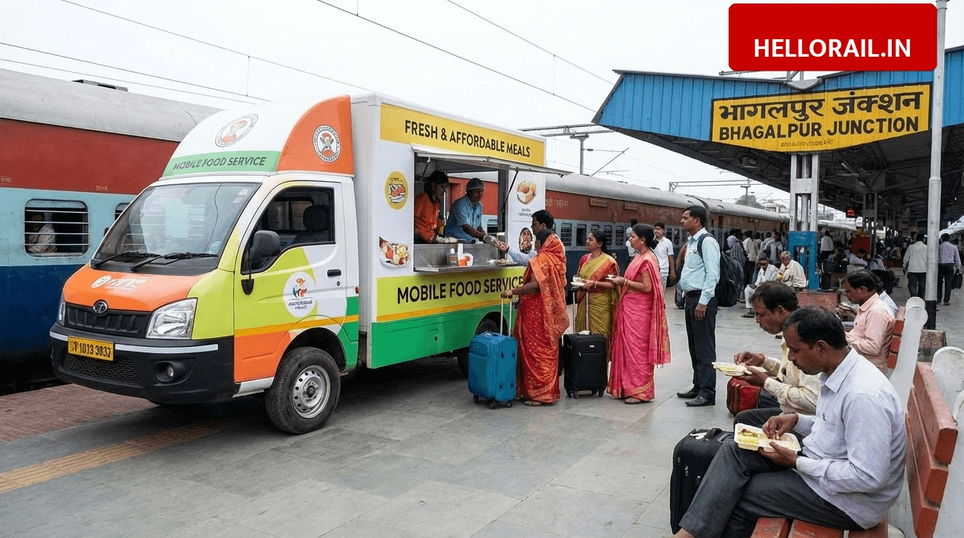 Bhagalpur Railway Station Launches Second Mobile Food Van, Quality Food Now Available at Low Prices