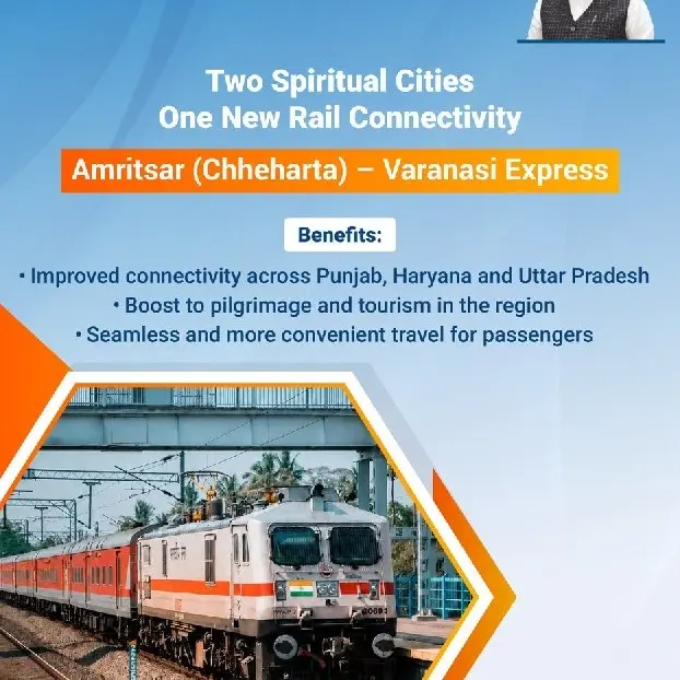 Prime Minister Modi flags off new Sant Ravidas Express between Punjab and Uttar Pradesh