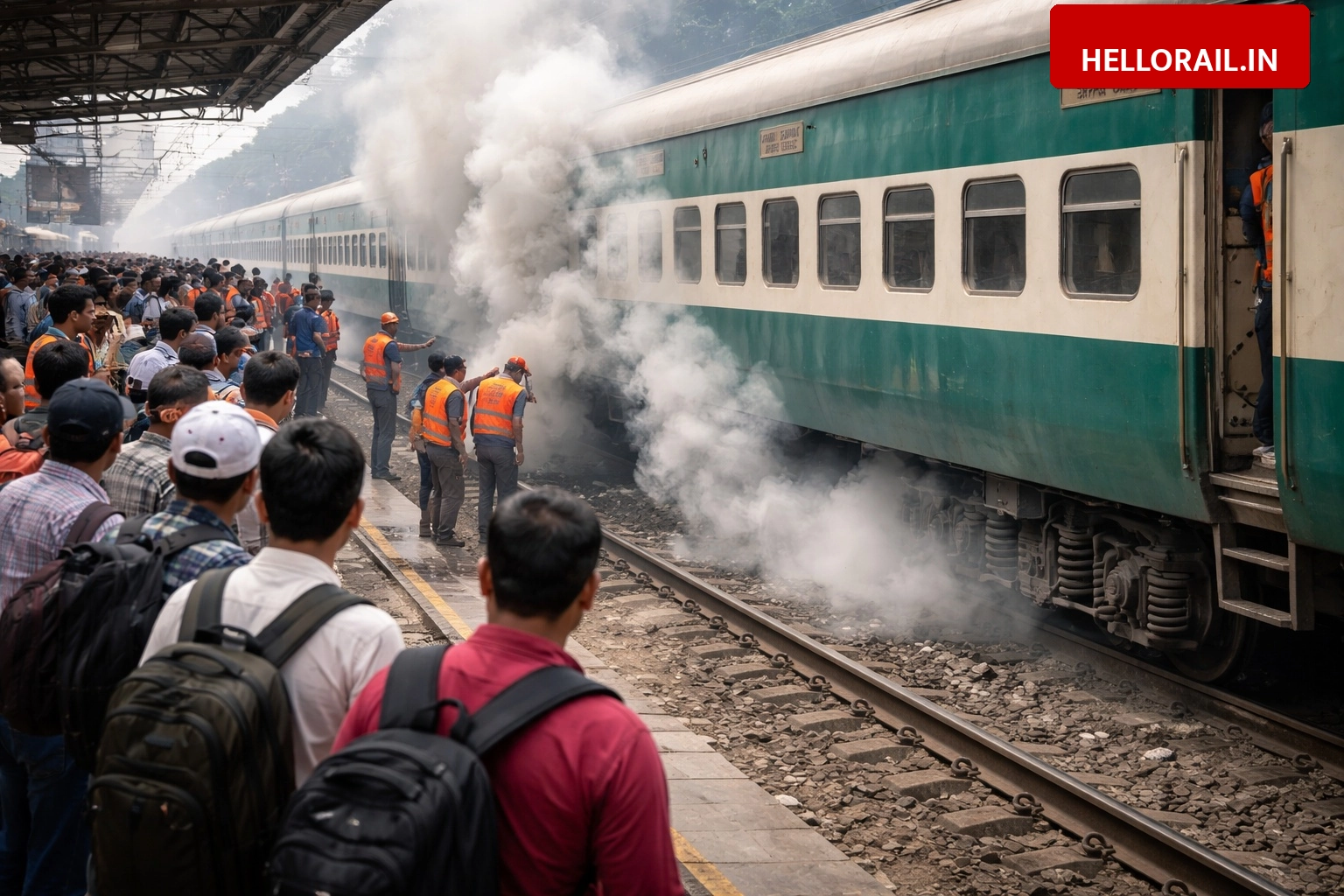Jan Shatabdi Express Smoke Incident: Technical Fault Near Gaya Causes Panic Among Passengers