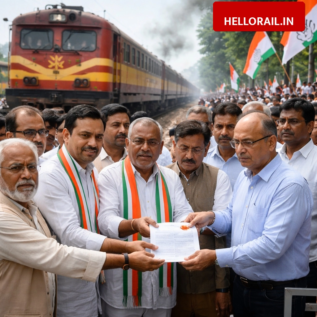 Gonda-Nepalganj Road Railway Line: Congress submits memorandum for restoration of train services