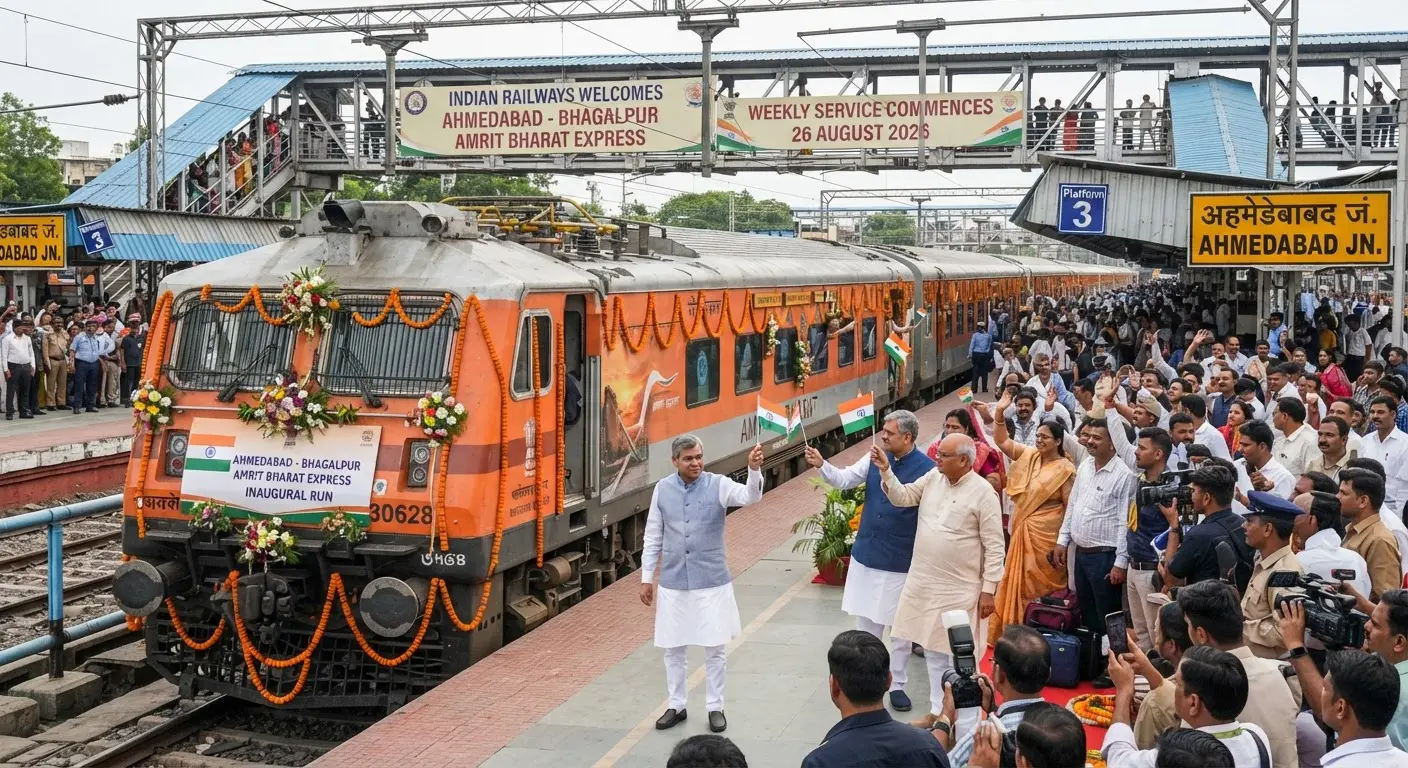 Indian Railways Launches New Weekly Ahmedabad Bhagalpur Amrit Bharat Express
