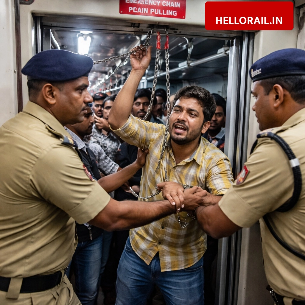 Alarm Chain Pulling: Delhi Railway Division arrests 1483 people for misuse, strict warnings issued
