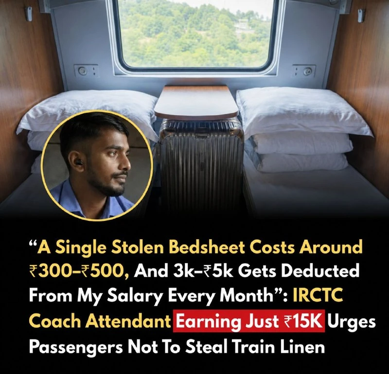 Railway linen theft leads to salary cuts for coach attendants