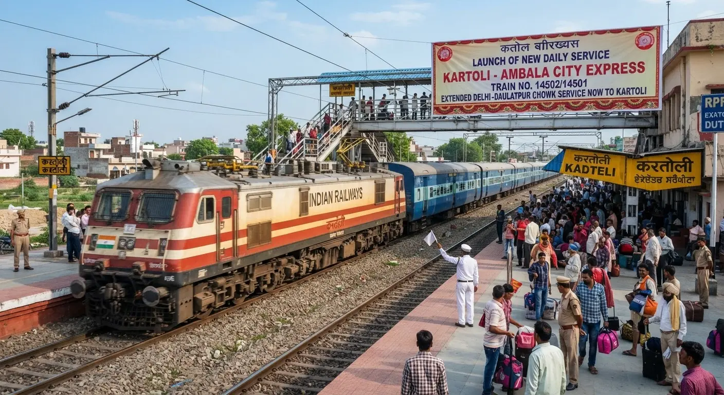 Indian Railways Announces New Kartoli Ambala Express and Delhi Service Extension