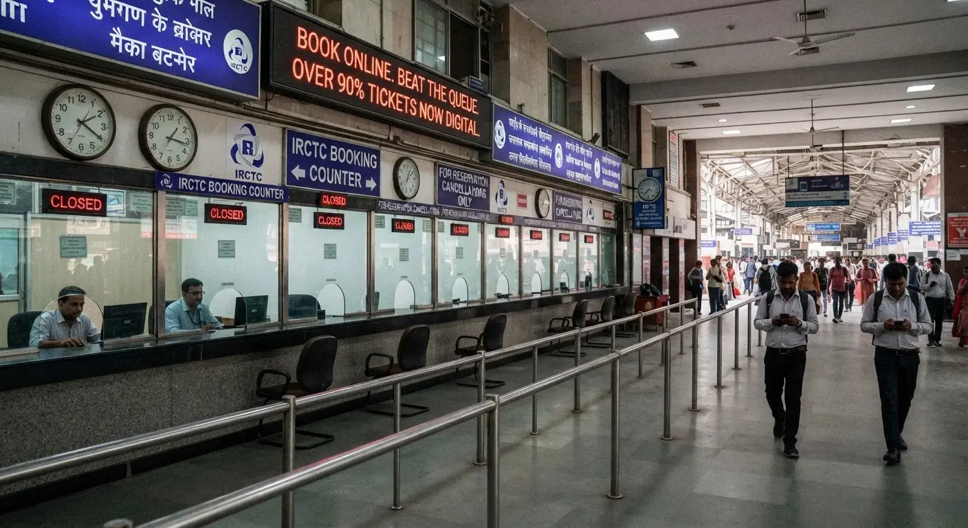 Indian Railways records over 90 percent of ticket bookings through online channels