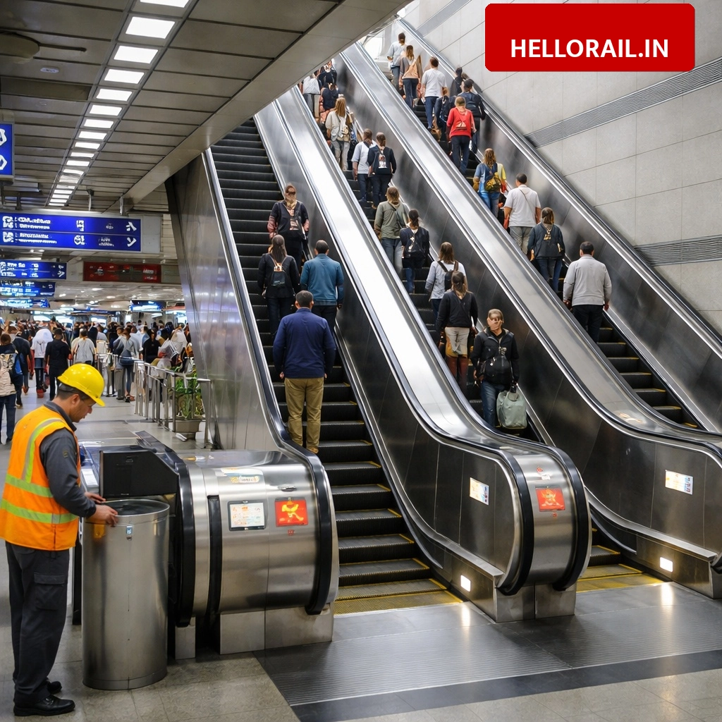 Delhi Metro Restores Escalator Services at 6 Busy Blue Line Stations After Overhauling