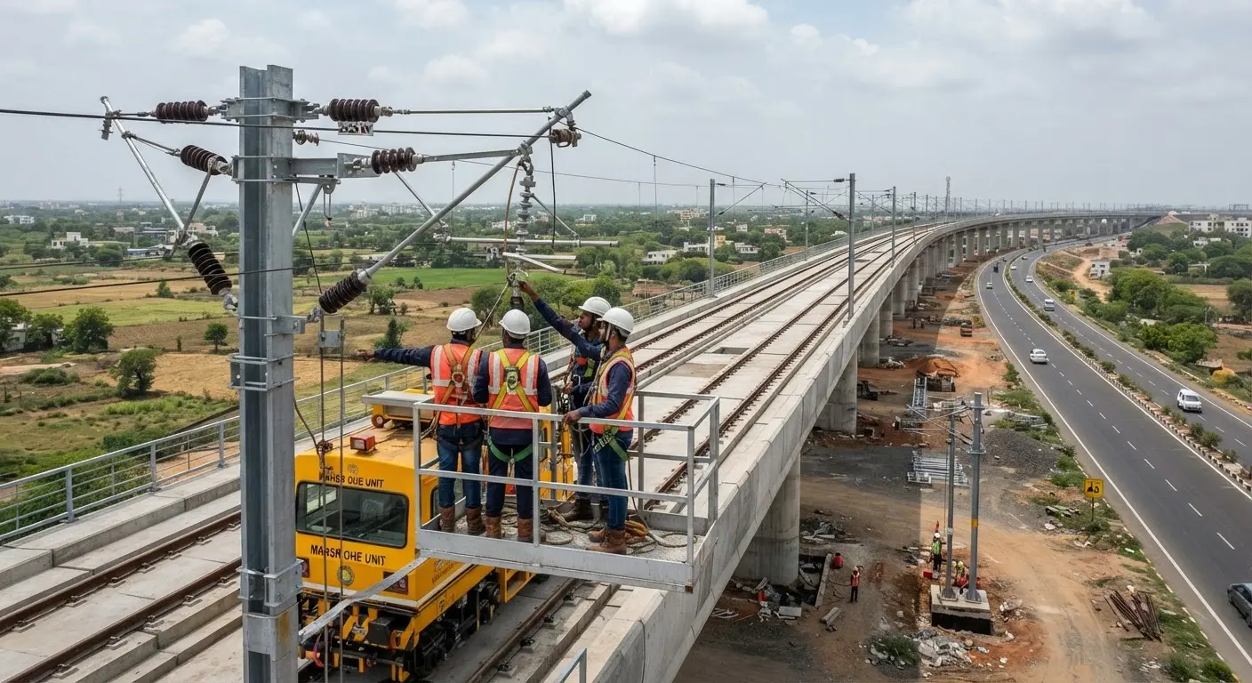 Mumbai Ahmedabad Bullet Train Corridor Deploys Indias First 2×25 kV Traction Power System